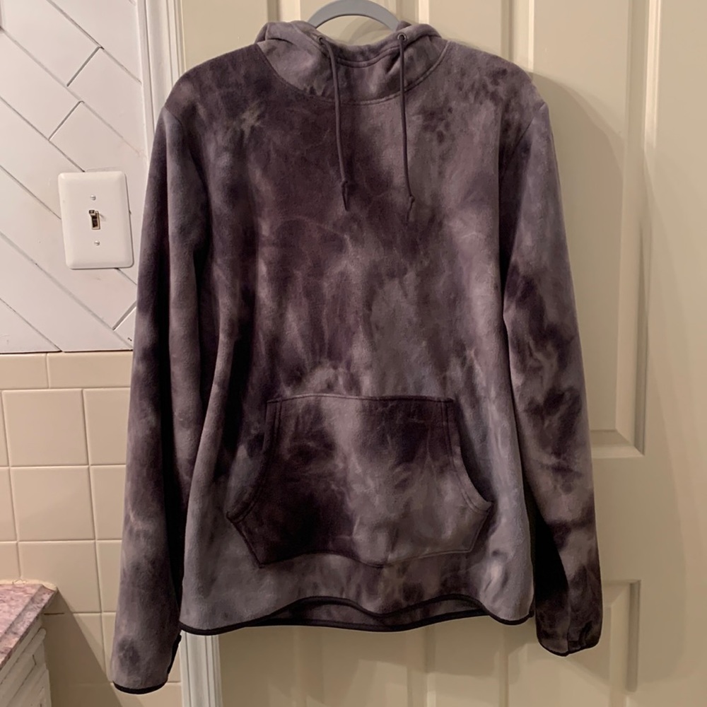 Old Navy - Gray tie-dye, fleece sweatshirt, size XL
